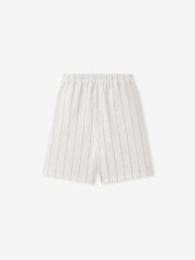 Striped shorts on a white background