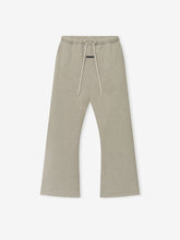 Flare Sweatpant in a washed seal heather tone featuring a relaxed fit with a flared leg silhouette, elastic waistband, and adjustable drawstrings for comfortable casual bottoms.