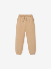 Kids Classic Fleece Sweatpant in a warm ginger tone, featuring an elastic waistband with adjustable drawstrings and cuffed ankles for a cozy, comfortable fit in kids' bottoms.