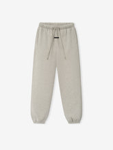 Essentials FW26 Classic Sweatpant in light gray with an elastic waistband adjustable drawstrings tapered legs ankle cuffs and subtle Fear of God branding Bottoms