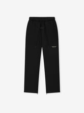 Essentials FW26 Classic Trackpant in black with elastic waistband drawstring straight legs ankle zips and subtle Fear of God logo detail Bottoms