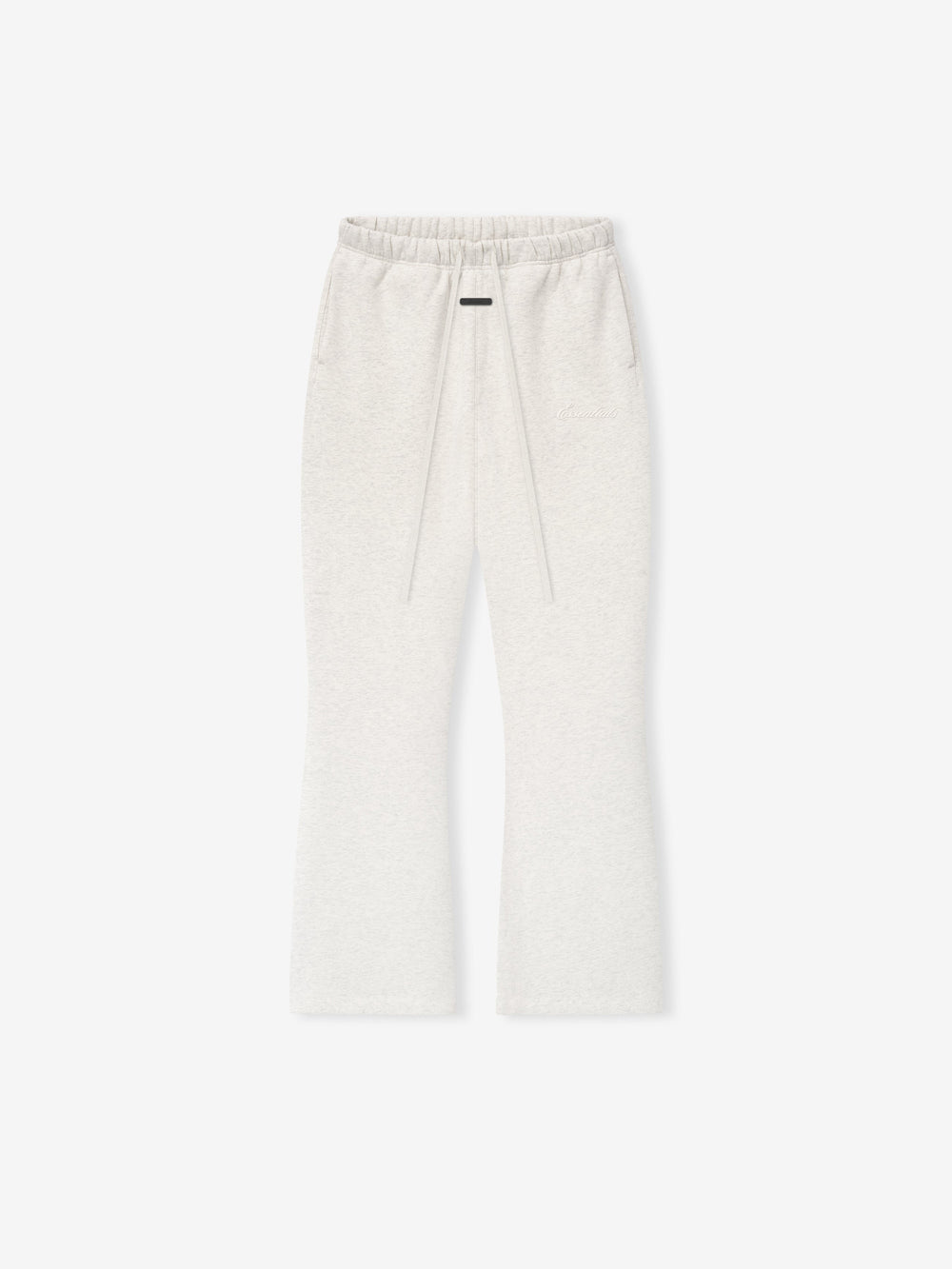 off-white women's relaxed fit flare sweatpants with elastic waistband and drawstring in core fleece fabric