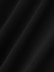 Close-up of smooth black fabric texture on Berlin 90's Hoodie showing soft material detail, gallery position 0